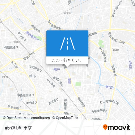 蕨桜町線地図