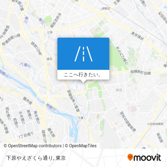 下原やえざくら通り地図