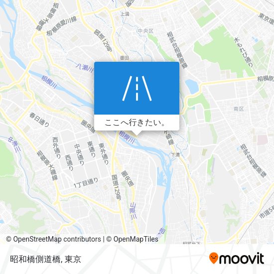 昭和橋側道橋地図