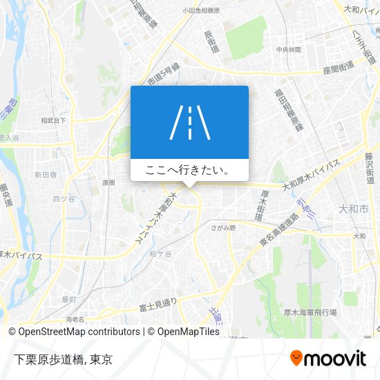 下栗原歩道橋地図
