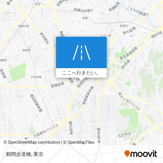 鶴間歩道橋地図