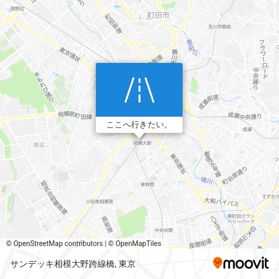 サンデッキ相模大野跨線橋地図