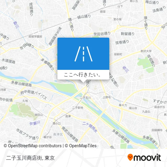 二子玉川商店街地図