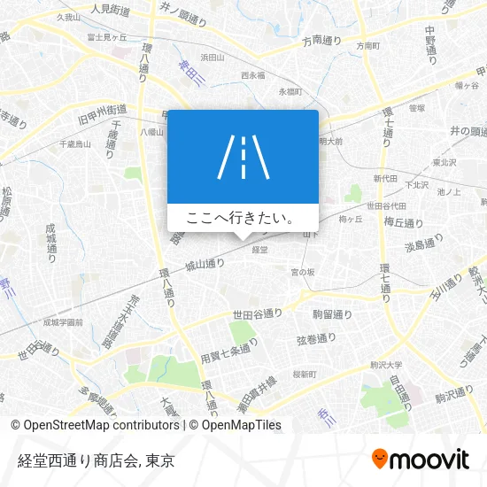 経堂西通り商店会地図