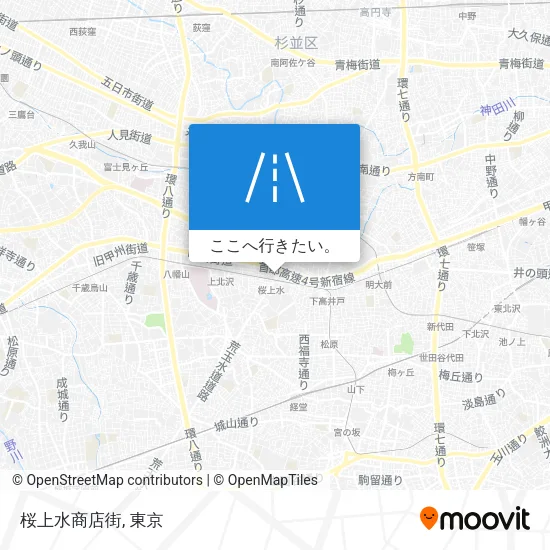 桜上水商店街地図