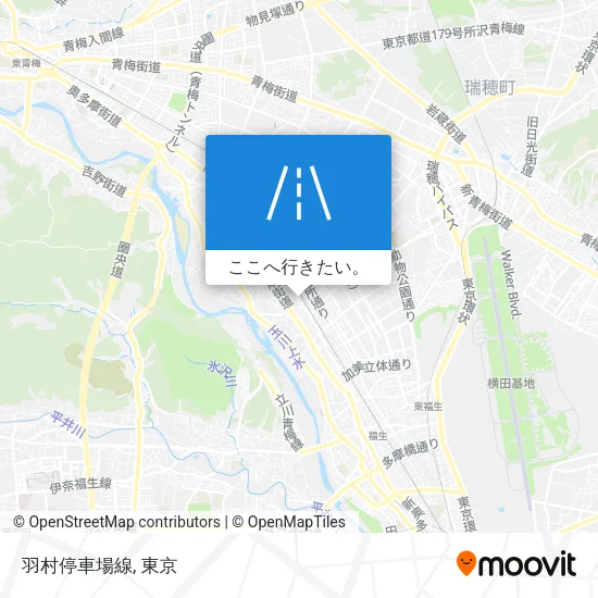羽村停車場線地図