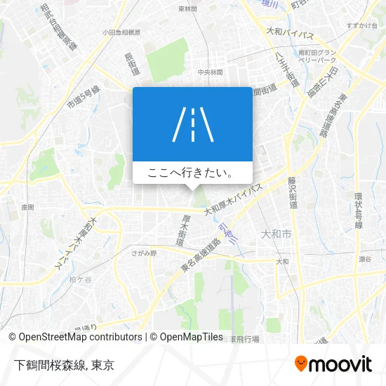 下鶴間桜森線地図