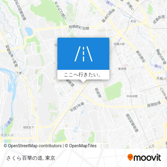 さくら百華の道地図