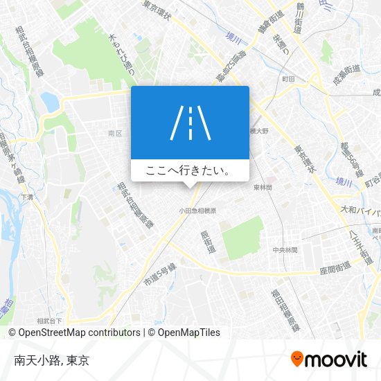 南天小路地図