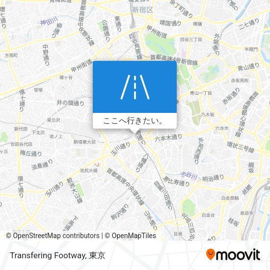 Transfering Footway地図