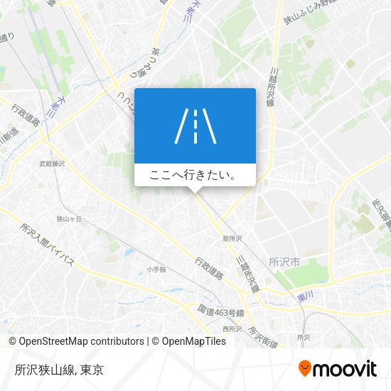 所沢狭山線地図