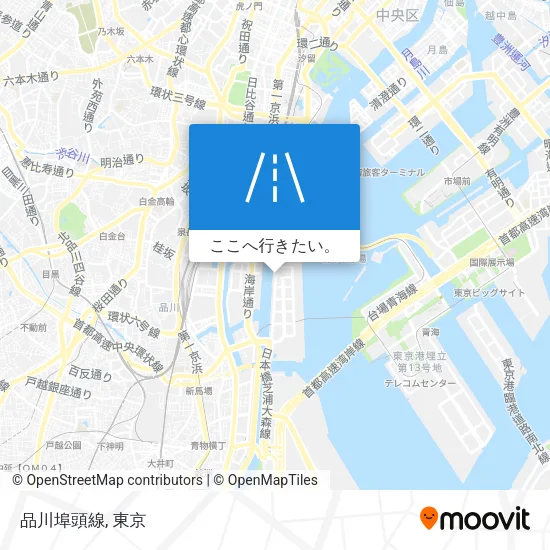 品川埠頭線地図