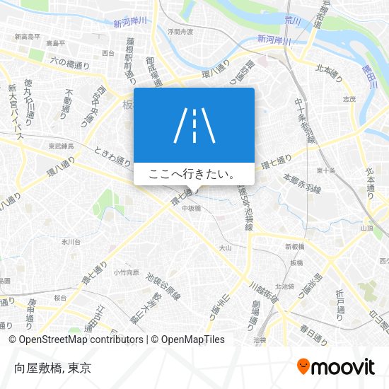向屋敷橋地図