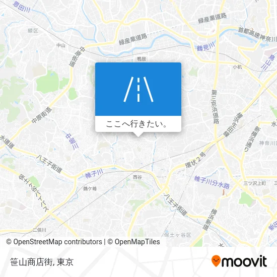 笹山商店街地図