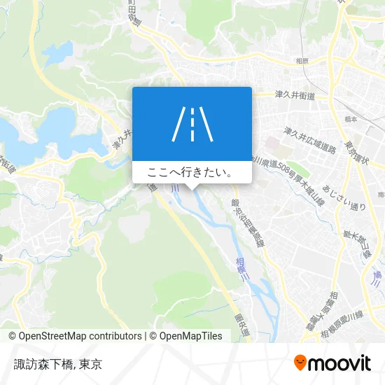 諏訪森下橋地図