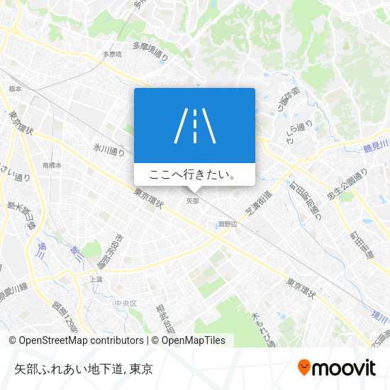 矢部ふれあい地下道地図