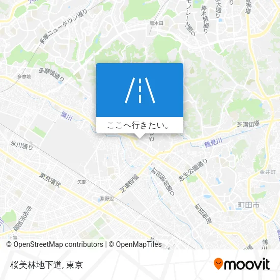 桜美林地下道地図