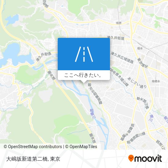 大嶋坂新道第二橋地図