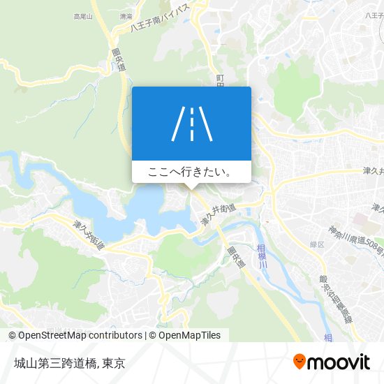 城山第三跨道橋地図