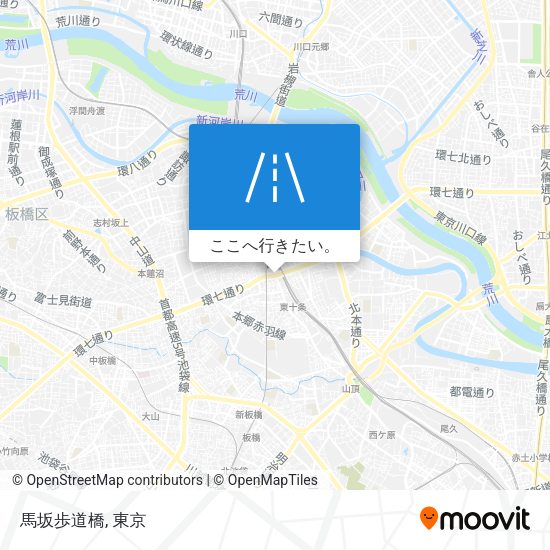 馬坂歩道橋地図
