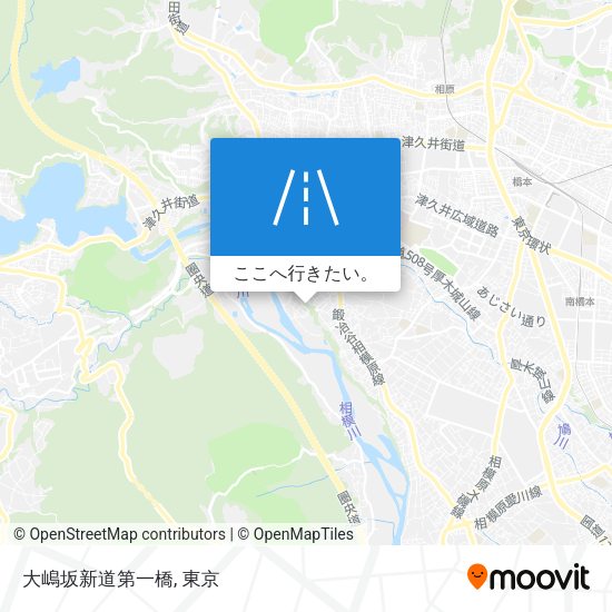 大嶋坂新道第一橋地図