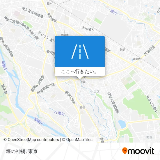 堰の神橋地図