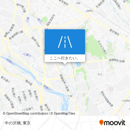 中の沢橋地図