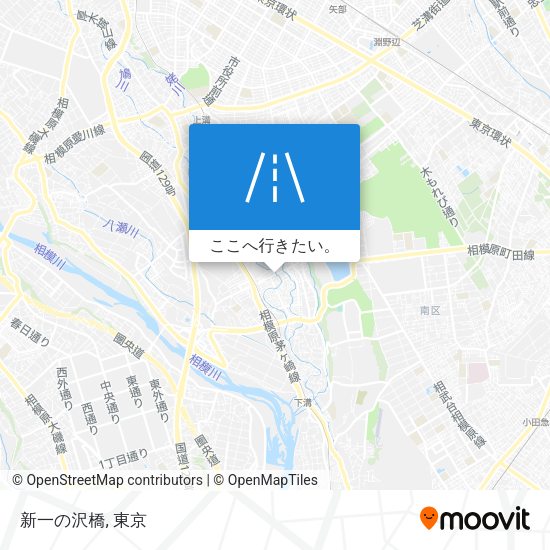 新一の沢橋地図