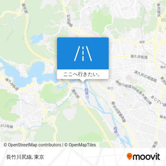 長竹川尻線地図