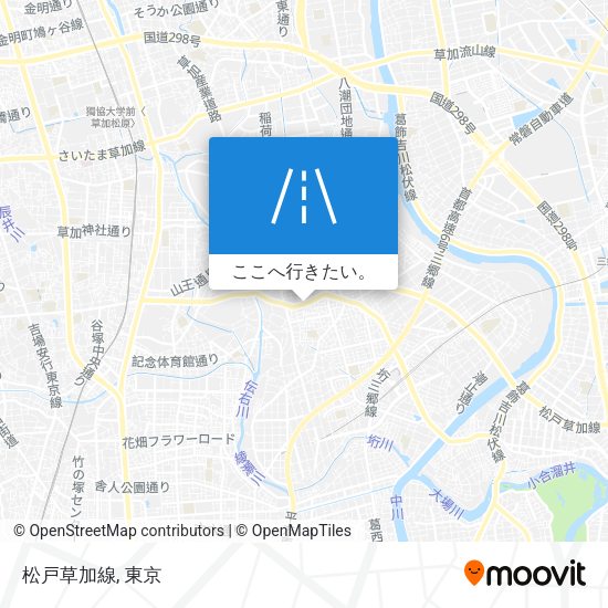 松戸草加線地図