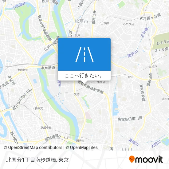 北国分1丁目南歩道橋地図