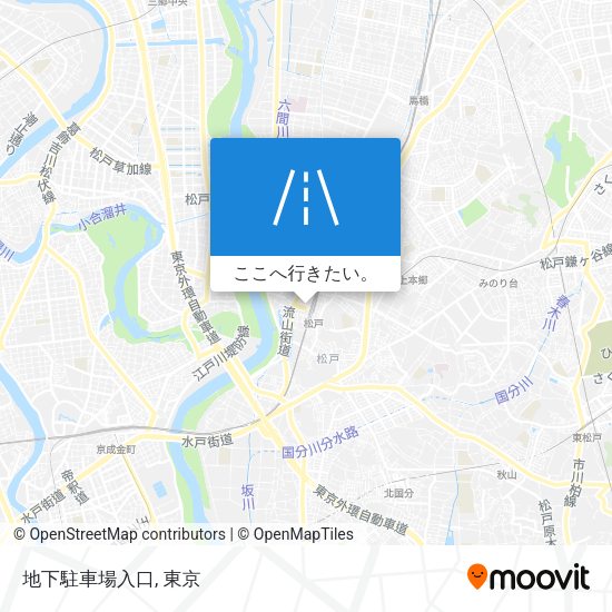 地下駐車場入口地図