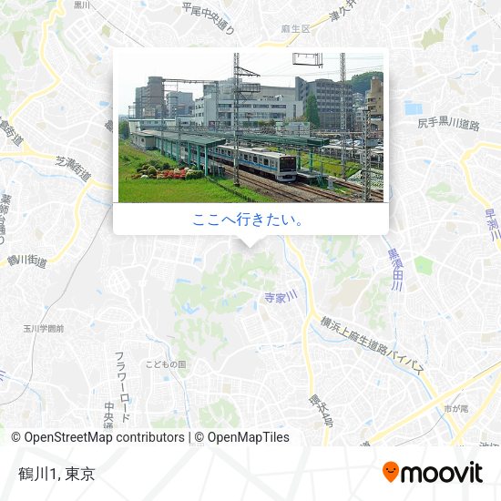 鶴川1地図