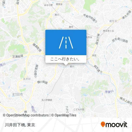 川井田下橋地図