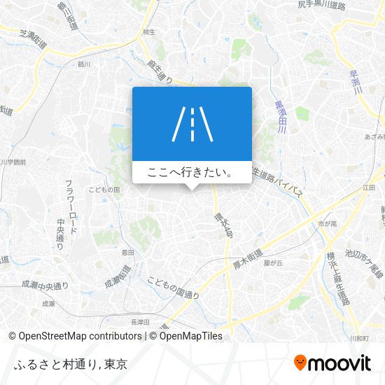 ふるさと村通り地図