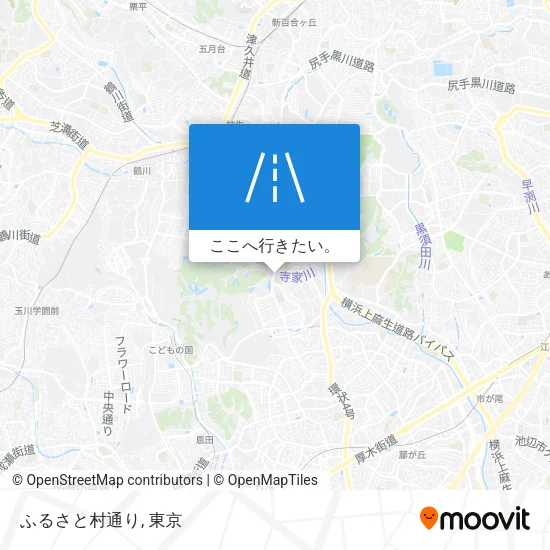 ふるさと村通り地図