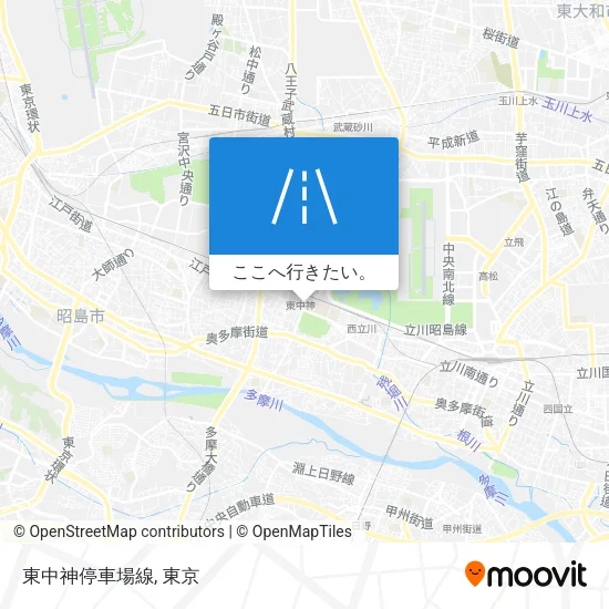 東中神停車場線地図