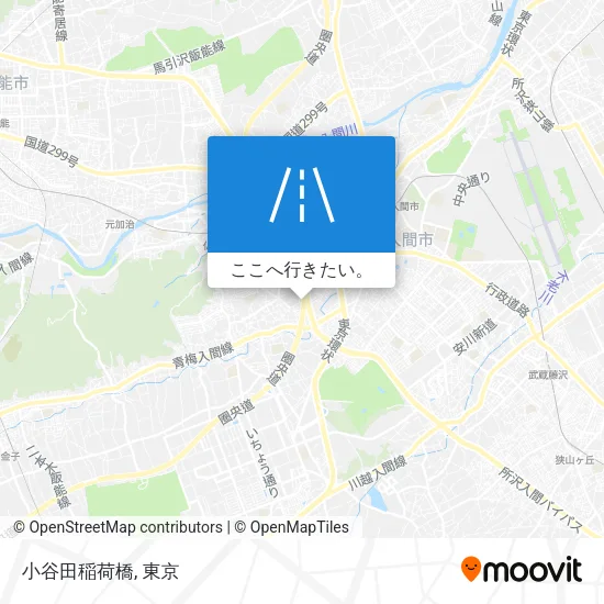 小谷田稲荷橋地図