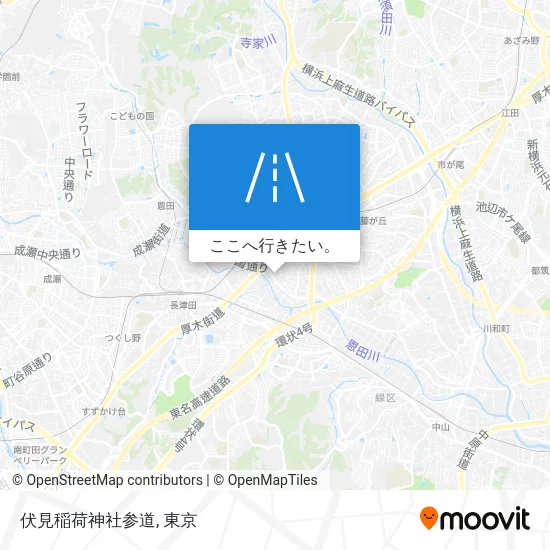 伏見稲荷神社参道地図