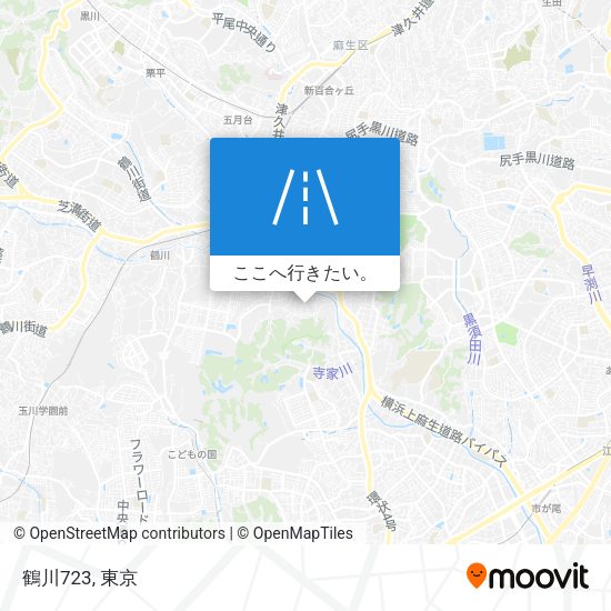 鶴川723地図