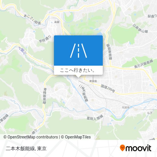 二本木飯能線地図