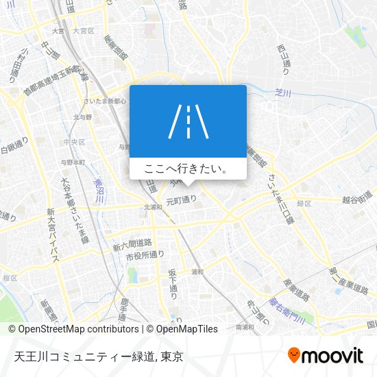 天王川コミュニティー緑道地図
