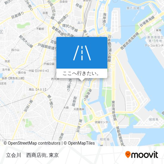 立会川　西商店街地図