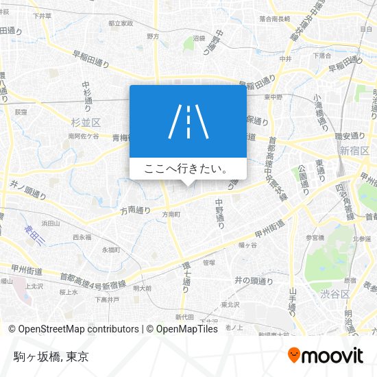 駒ヶ坂橋地図