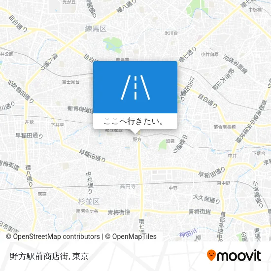 野方駅前商店街地図
