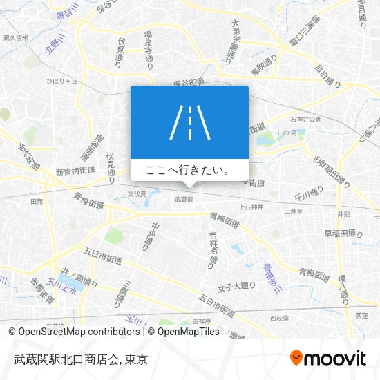 武蔵関駅北口商店会地図