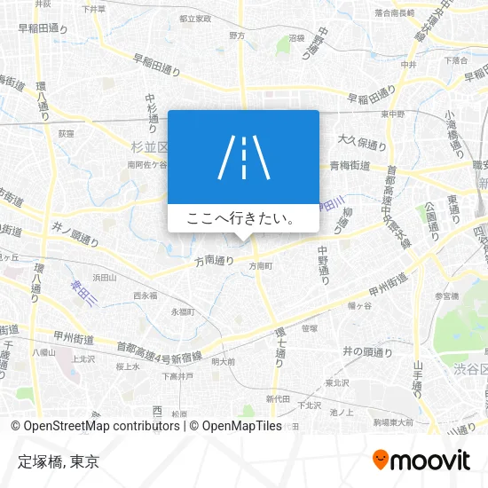 定塚橋地図