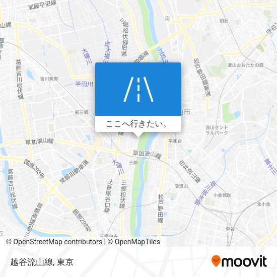 越谷流山線地図