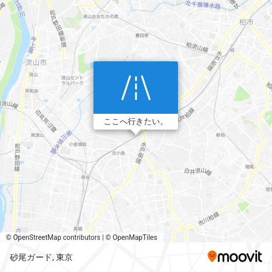 砂尾ガード地図