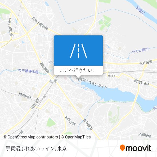 手賀沼ふれあいライン地図